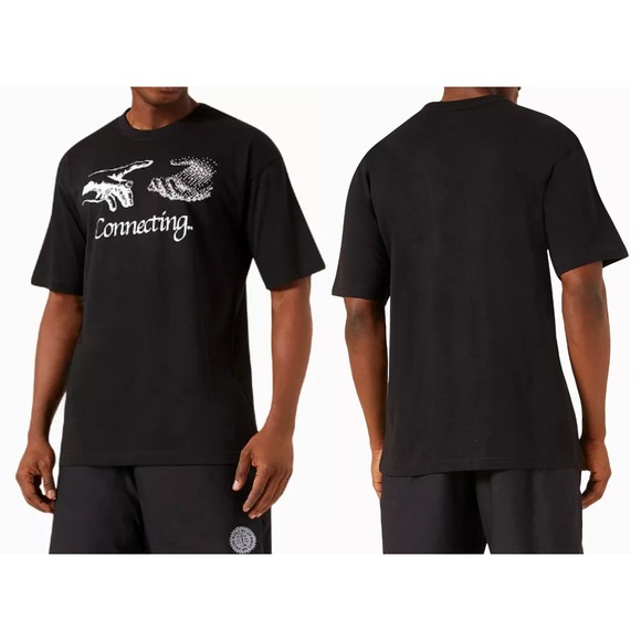 Market Men's Black Connecting Short Sleeve Casual T-Shirt Size Small NWT - Picture 1 of 9